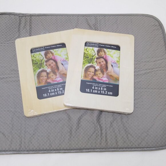 ArtMinds Unfinished Frame 4x6 in. Set of 2 Portrait or Landscape Natural Finish - Picture 1 of 7